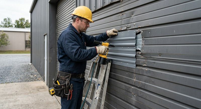 Our team working on Siding Service projects in Hixson, TN