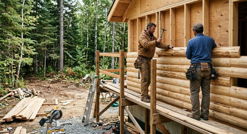 Log Home Siding Installation in Hixson, TN