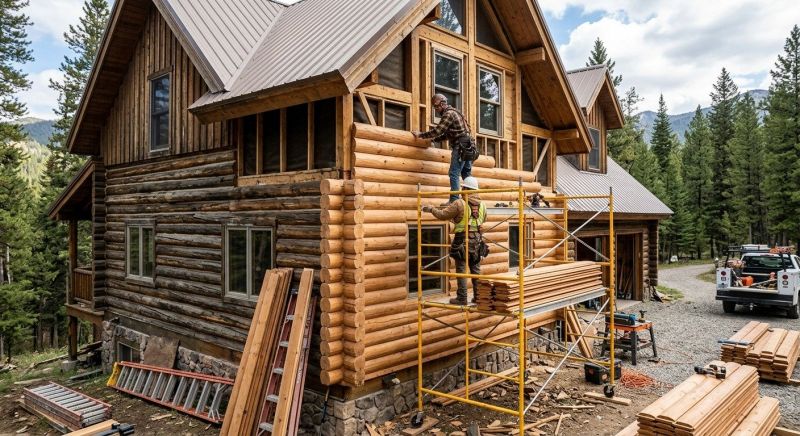 Log Home Siding Installation in Hixson, TN