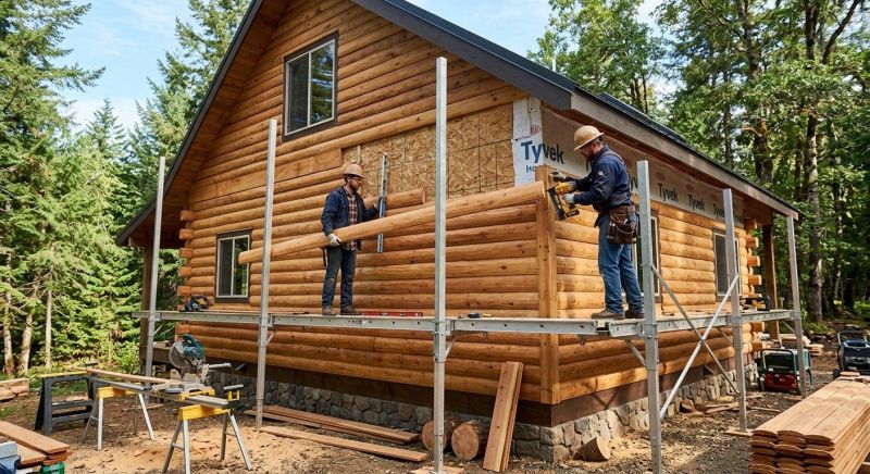 Log Home Siding Installation in Hixson, TN