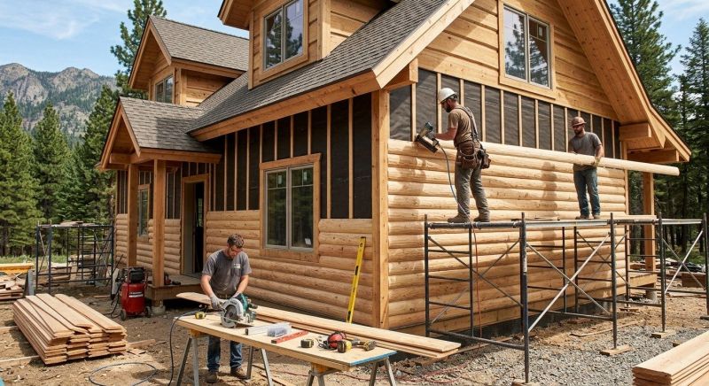 Log Siding Installation in Rossville, GA