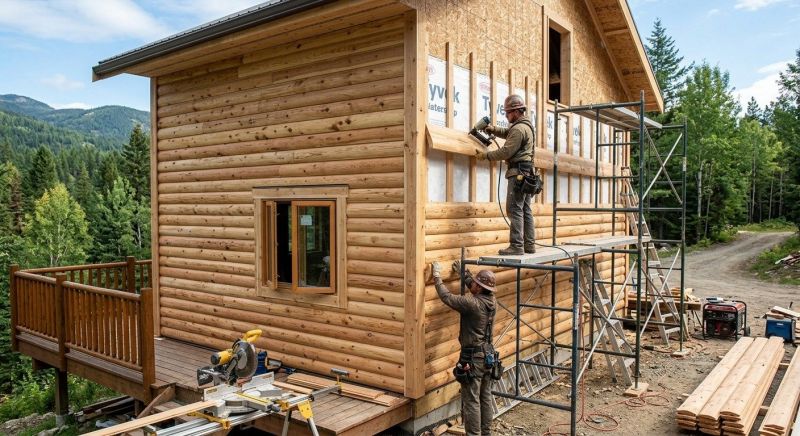 Log Siding Installation in Signal Mountain, TN
