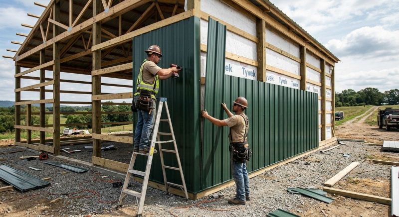 Metal Barn Siding Installation in Hixson, TN