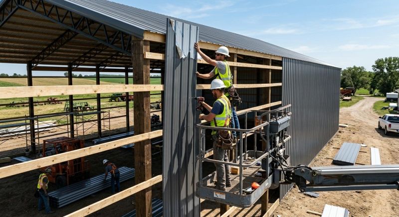 Pole Barn Siding Installation in Hixson, TN