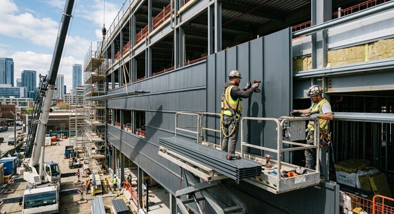 Steel Cladding Installation in Hixson, TN