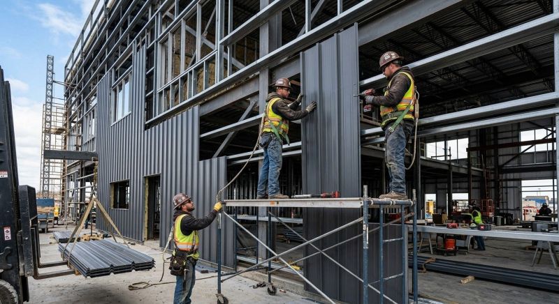 Steel Cladding Installation in Hixson, TN